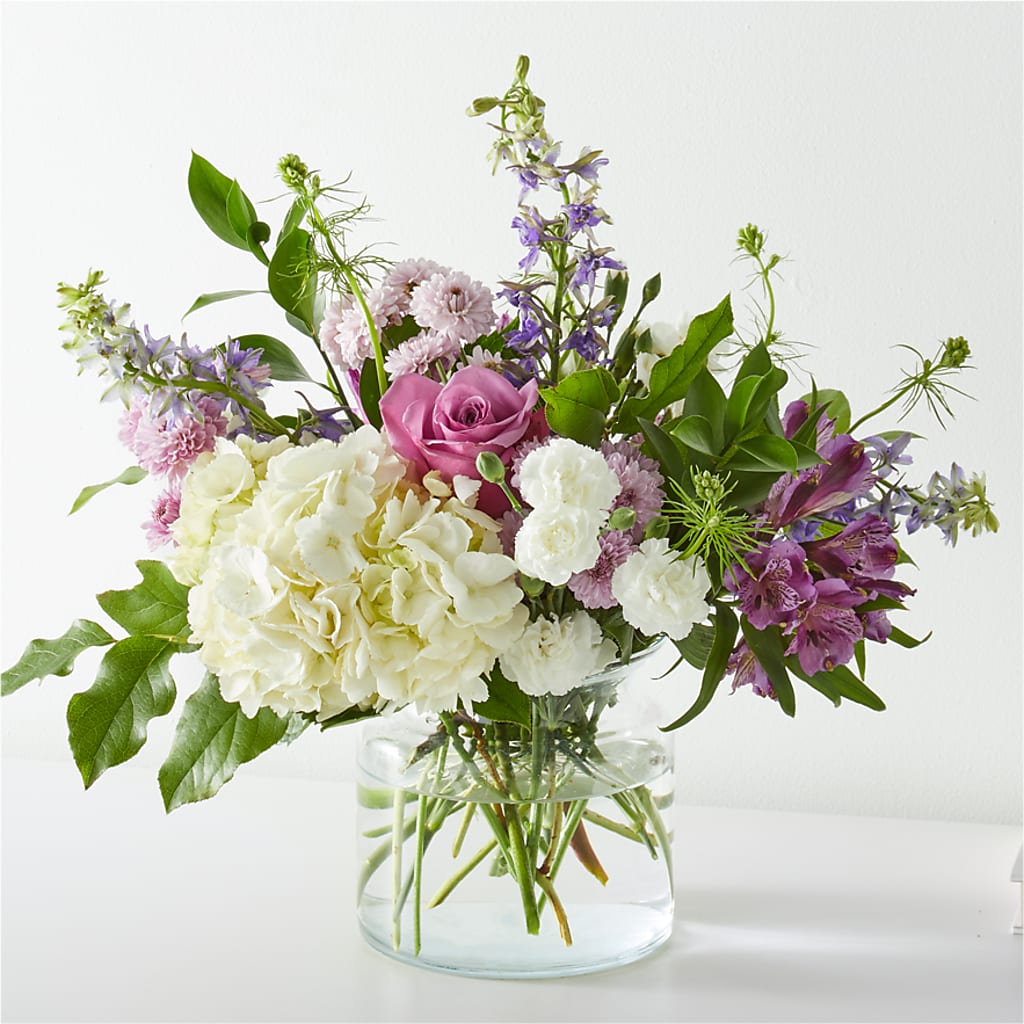 Violet Caress Bouquet – TREASURE HUT FLOWERS GIFTS & GHSES, Delavan WI