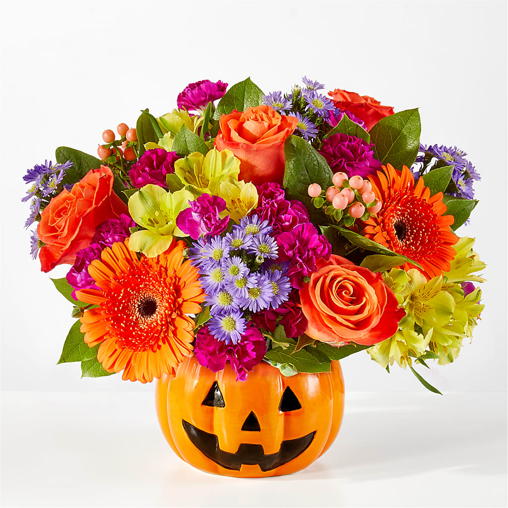 Tricks & Treats Pumpkin – TREASURE HUT FLOWERS GIFTS & GHSES, Delavan WI