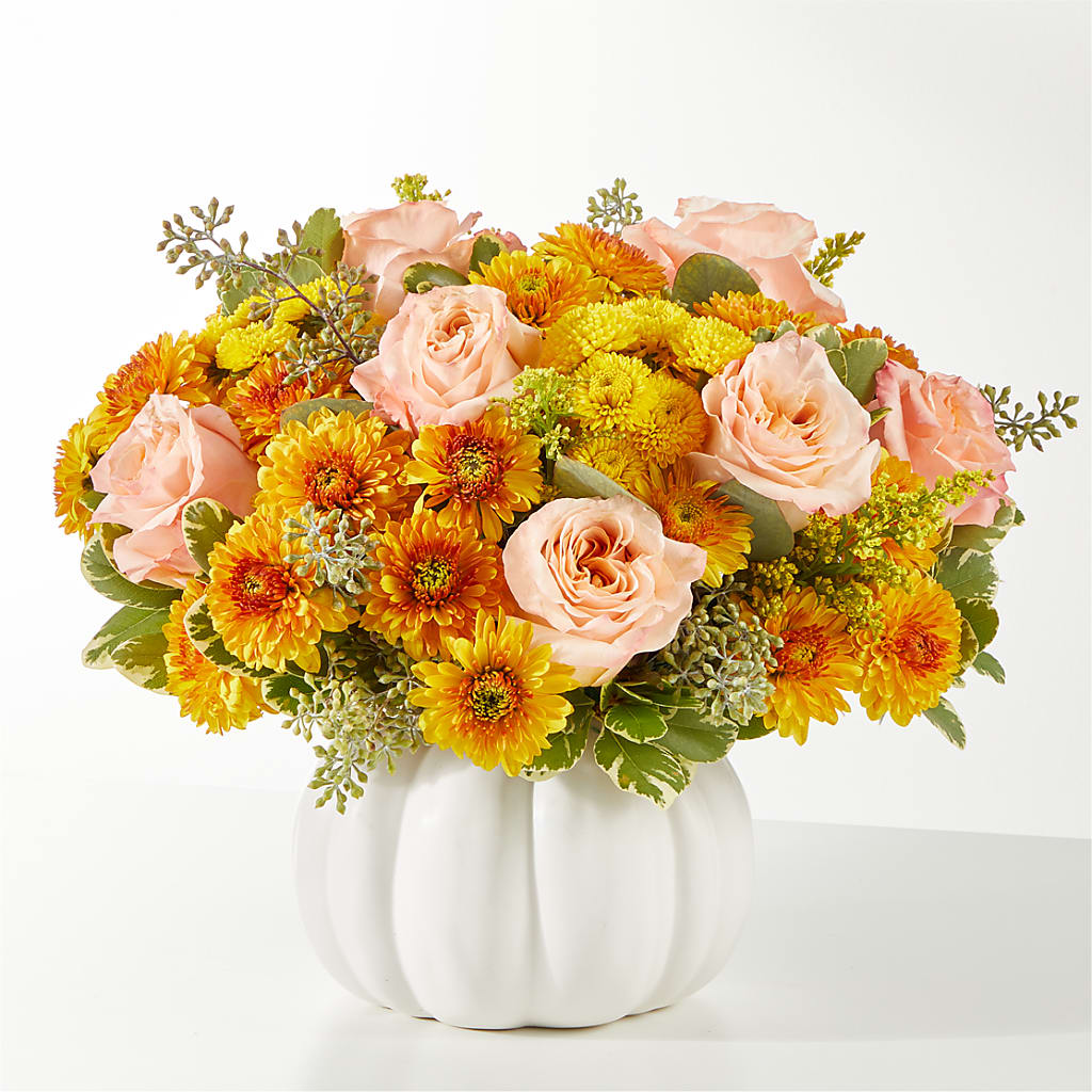 Peachy Pumpkin – TREASURE HUT FLOWERS GIFTS & GHSES, Delavan WI