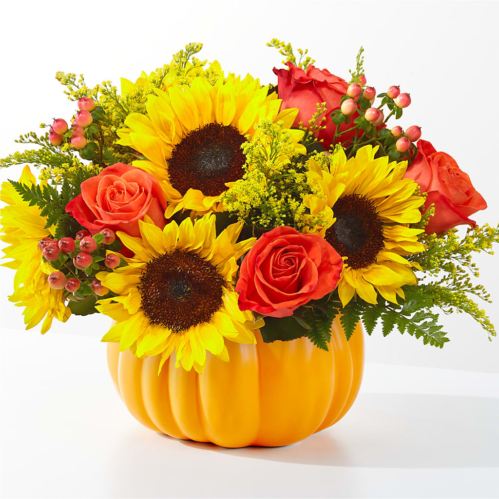 Pick of the Patch Pumpkin Bouquet – TREASURE HUT FLOWERS GIFTS & GHSES, Delavan WI