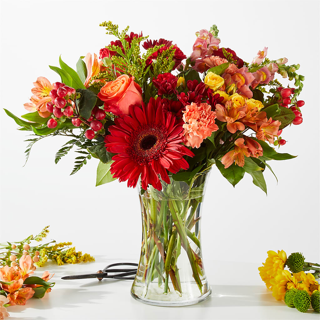 Fall Delight – A Florist Original – TREASURE HUT FLOWERS GIFTS & GHSES, Delavan WI