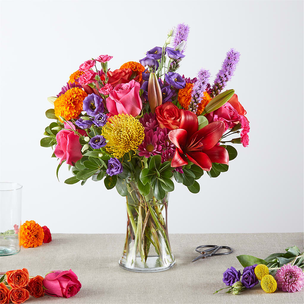 Feast of Color – A Florist Original – TREASURE HUT FLOWERS GIFTS & GHSES, Delavan WI