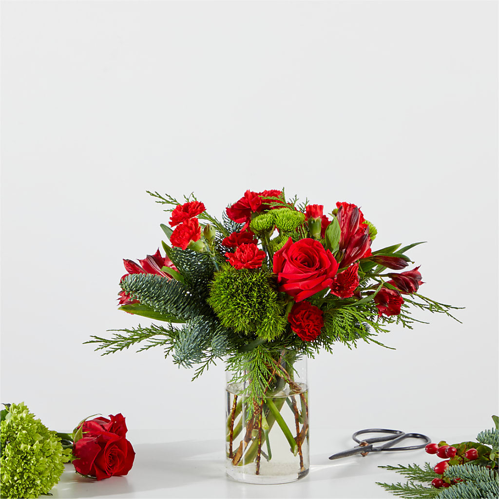 Merry Moment Bouquet – A Florist Original – TREASURE HUT FLOWERS GIFTS & GHSES, Delavan WI
