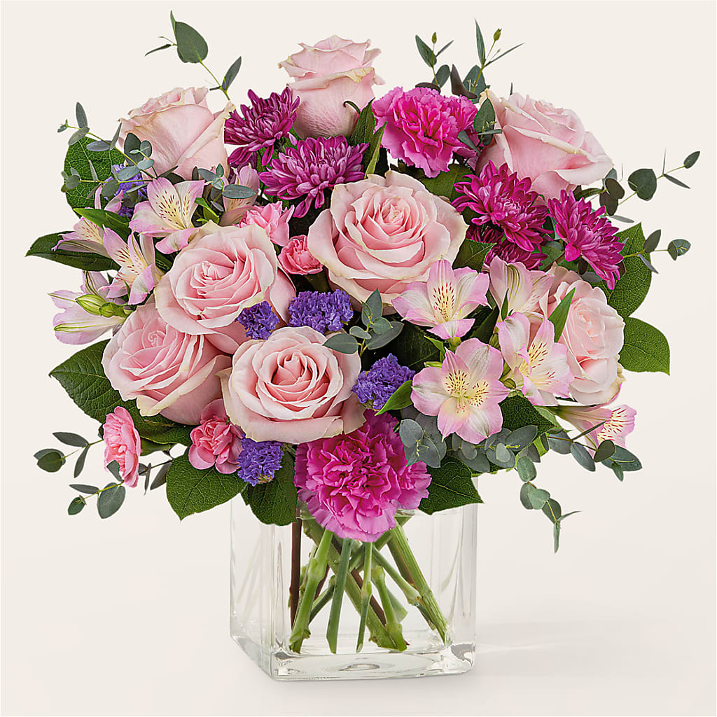 Rosy Radiance Bouquet – TREASURE HUT FLOWERS GIFTS & GHSES, Delavan WI