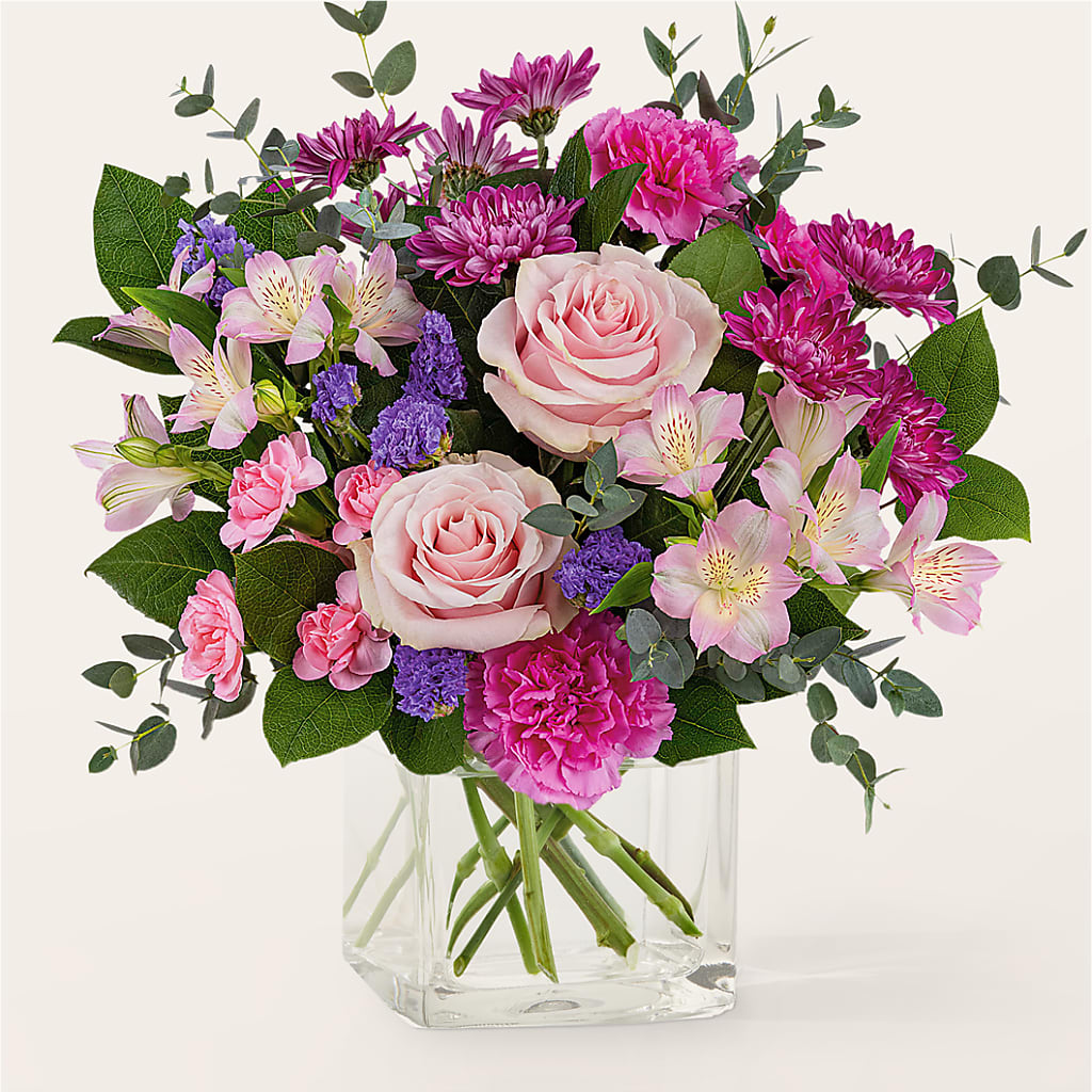 Rosy Radiance Bouquet – TREASURE HUT FLOWERS GIFTS & GHSES, Delavan WI