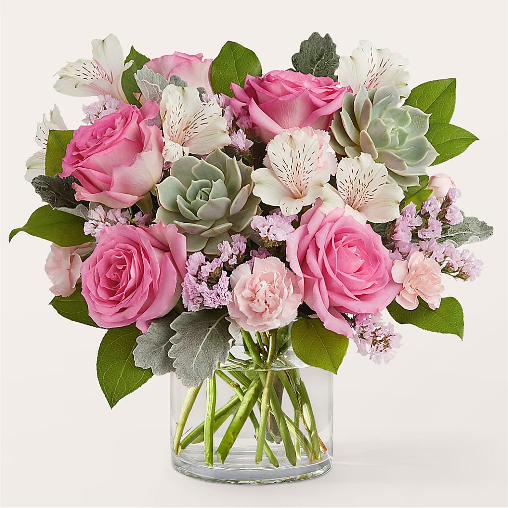 Dusty Rose Bouquet – TREASURE HUT FLOWERS GIFTS & GHSES, Delavan WI