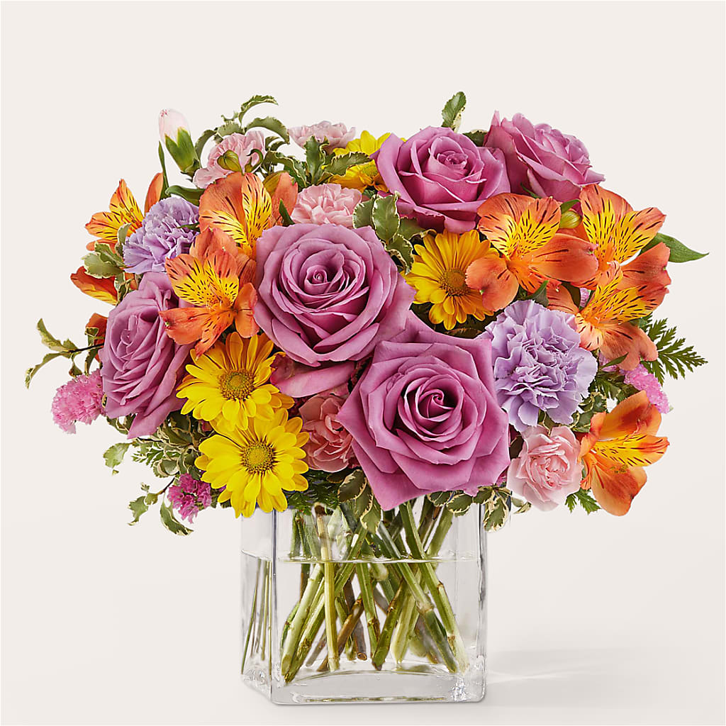 Shades of Happiness Bouquet – TREASURE HUT FLOWERS GIFTS & GHSES, Delavan WI