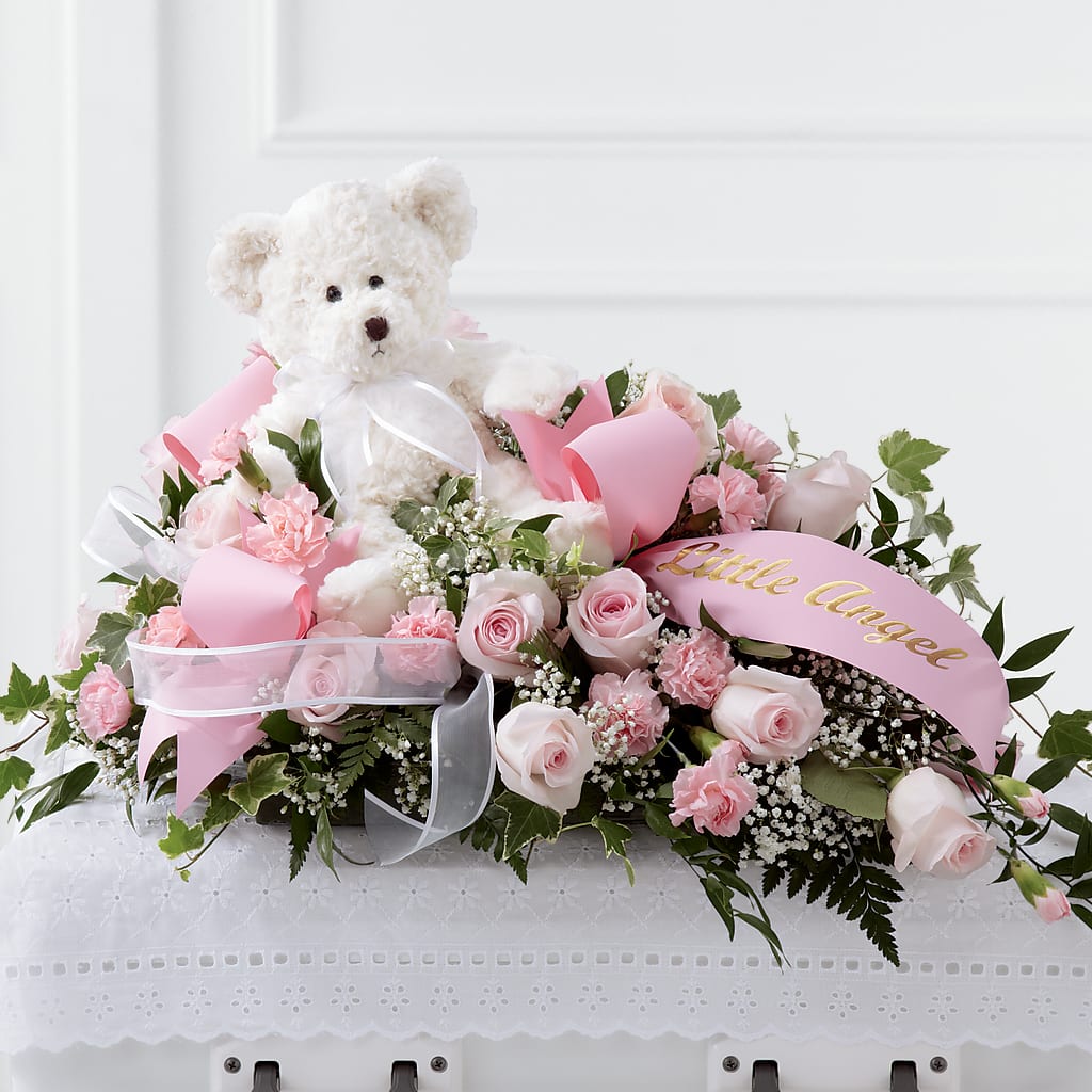 Touch of Sympathy Casket Spray – TREASURE HUT FLOWERS GIFTS & GHSES, Delavan WI