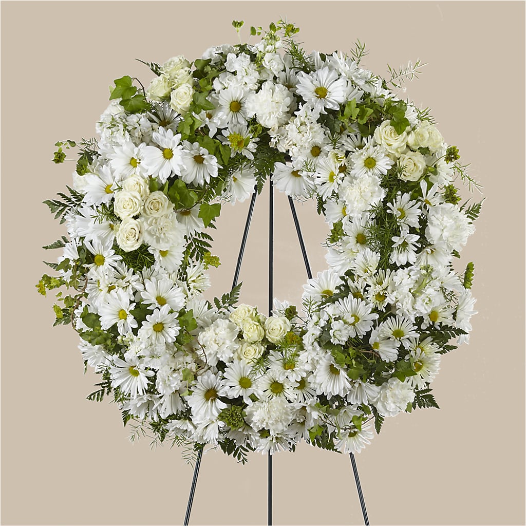 Faithful Wishes Wreath – TREASURE HUT FLOWERS GIFTS & GHSES, Delavan WI