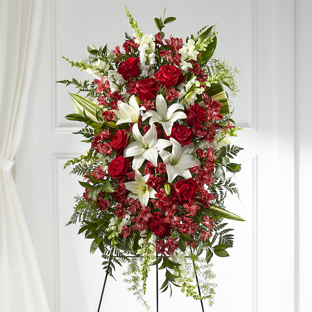 Everlasting Memory Standing Spray – TREASURE HUT FLOWERS GIFTS & GHSES, Delavan WI