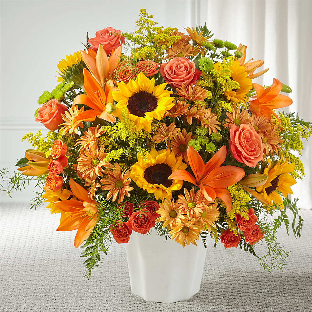 Harvest Thoughts Floor Basket – TREASURE HUT FLOWERS GIFTS & GHSES, Delavan WI