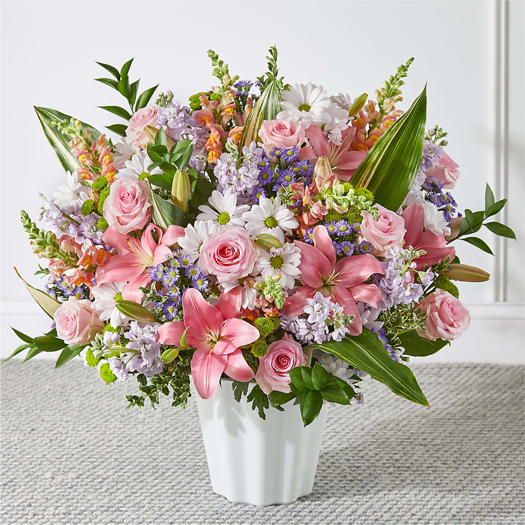 Abundant Compassion Floor Basket – TREASURE HUT FLOWERS GIFTS & GHSES, Delavan WI