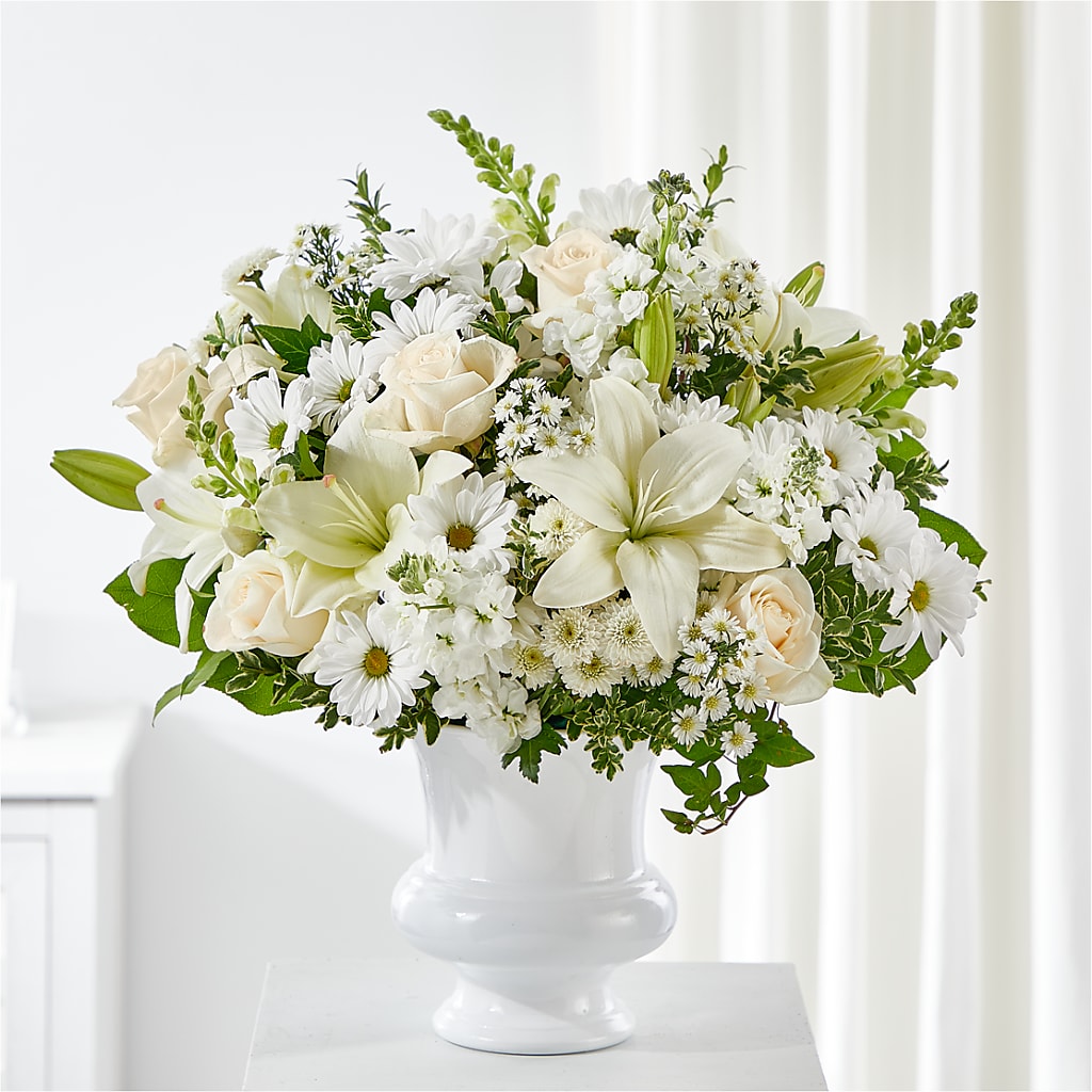Uplifting Urn Arrangement – TREASURE HUT FLOWERS GIFTS & GHSES, Delavan WI