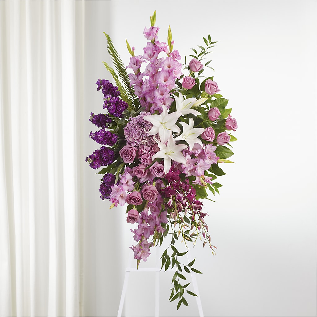 Never Alone Standing Spray – TREASURE HUT FLOWERS GIFTS & GHSES, Delavan WI