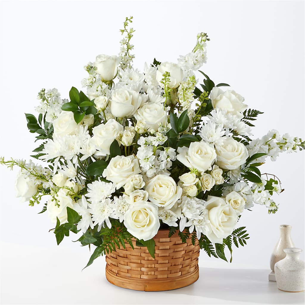 Heartfelt Condolences Arrangement – TREASURE HUT FLOWERS GIFTS & GHSES, Delavan WI