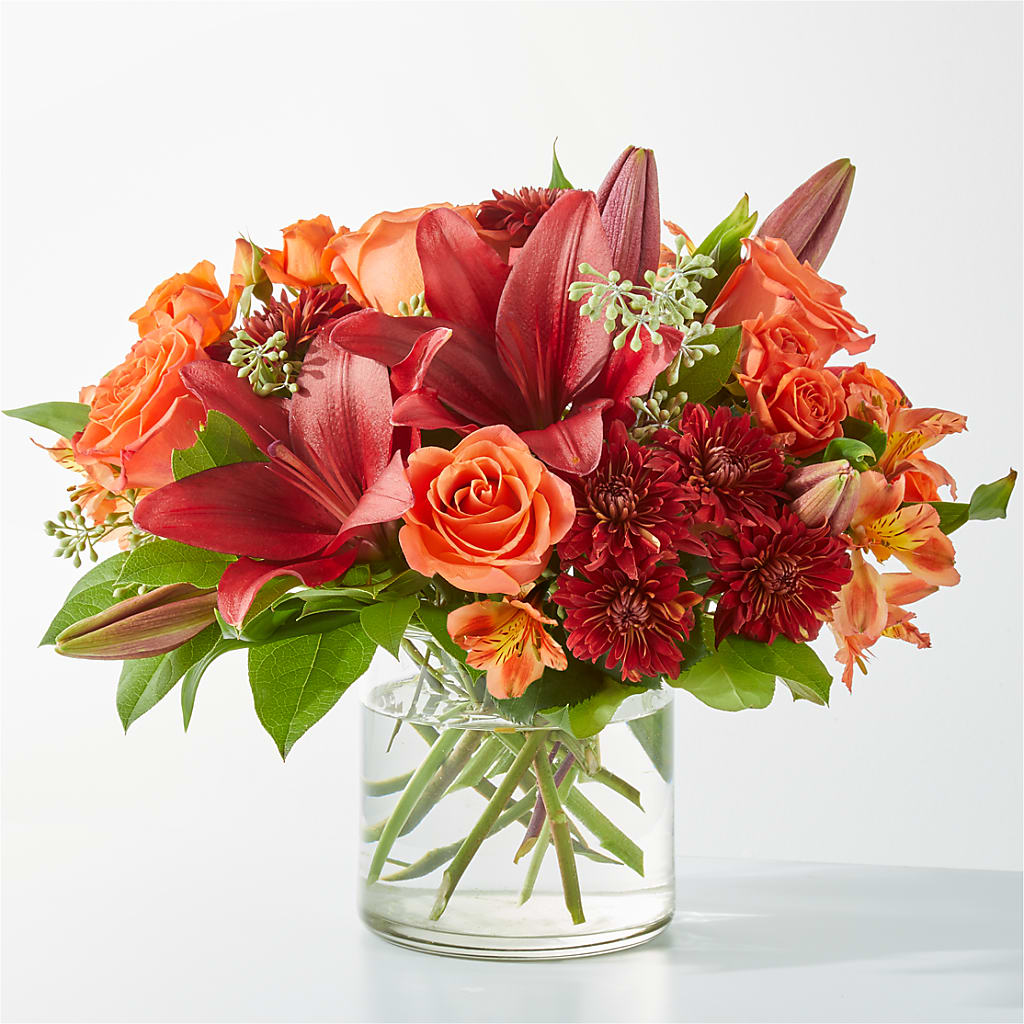 Crimson Leaves Bouquet – TREASURE HUT FLOWERS GIFTS & GHSES, Delavan WI