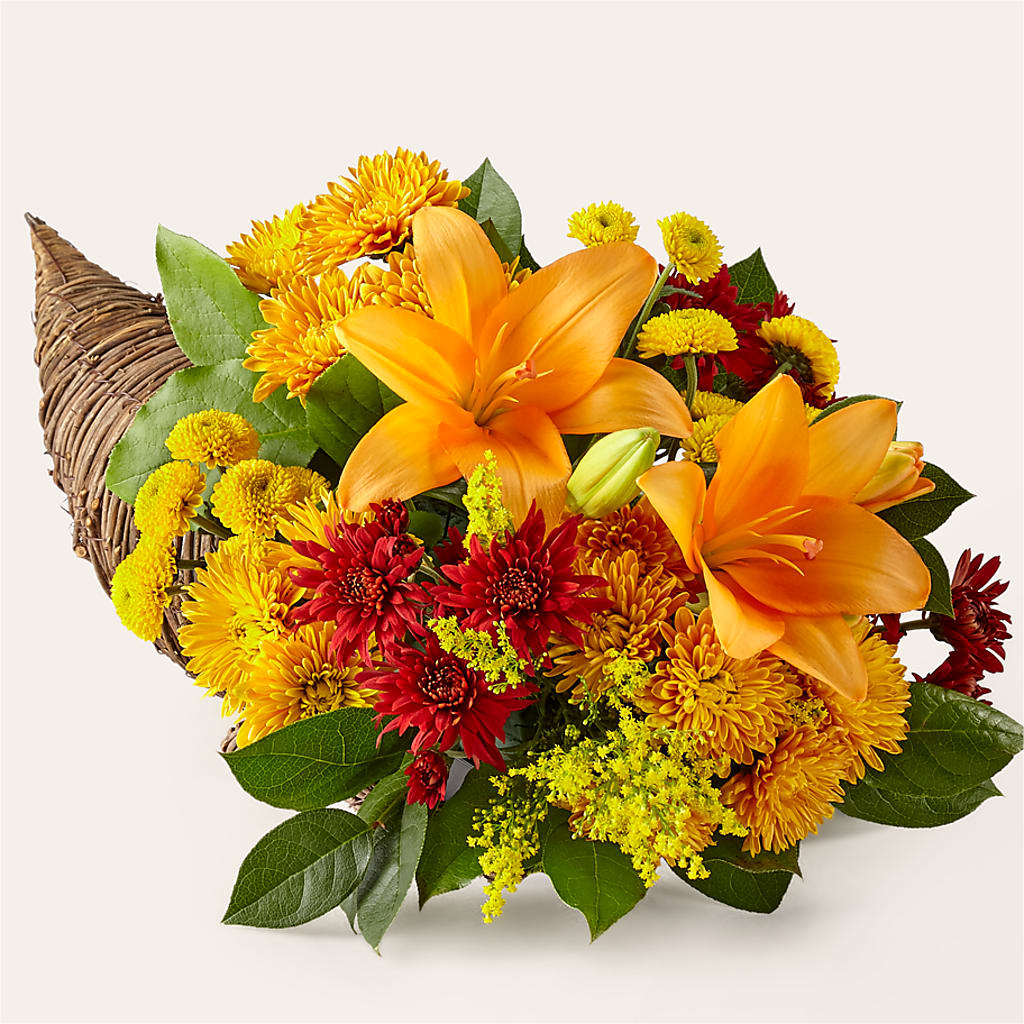 Feast of Color Cornucopia – TREASURE HUT FLOWERS GIFTS & GHSES, Delavan WI
