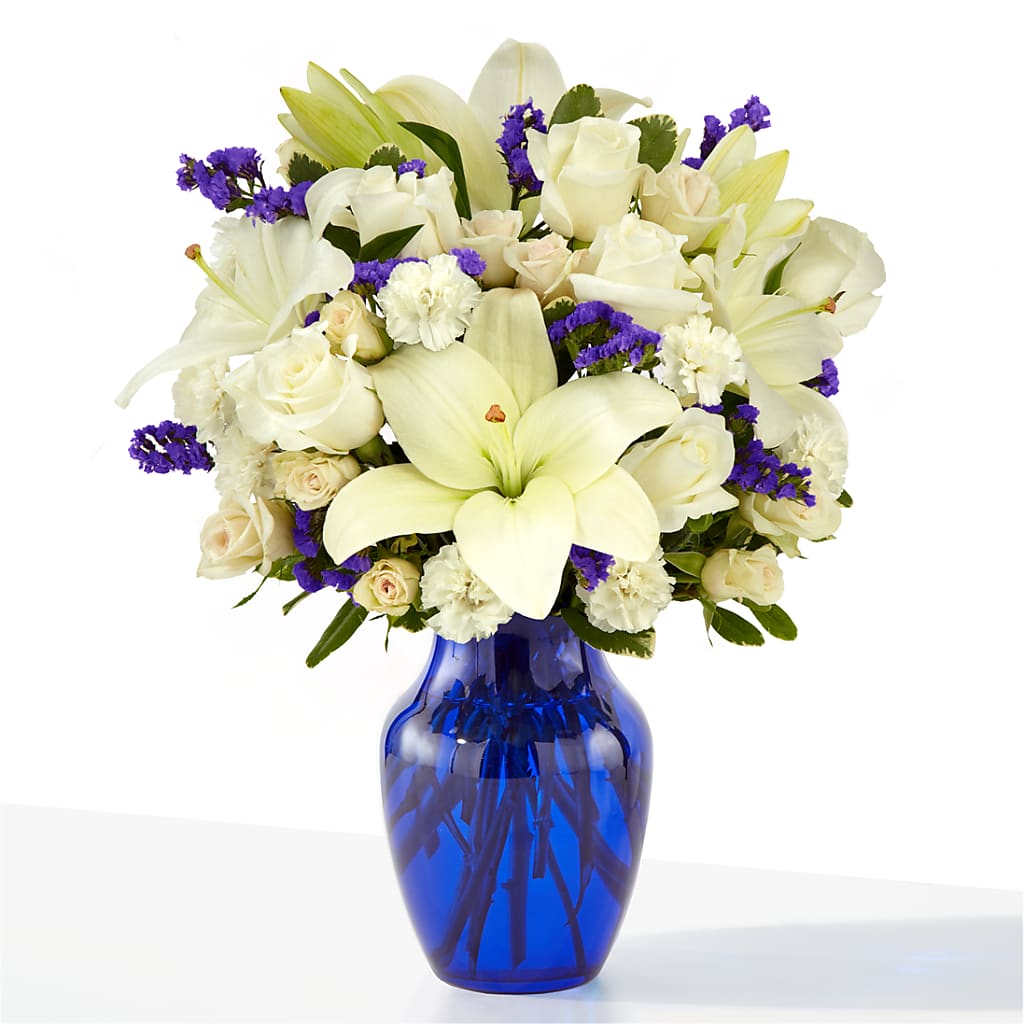 Sapphire Rush Bouquet – TREASURE HUT FLOWERS GIFTS & GHSES, Delavan WI