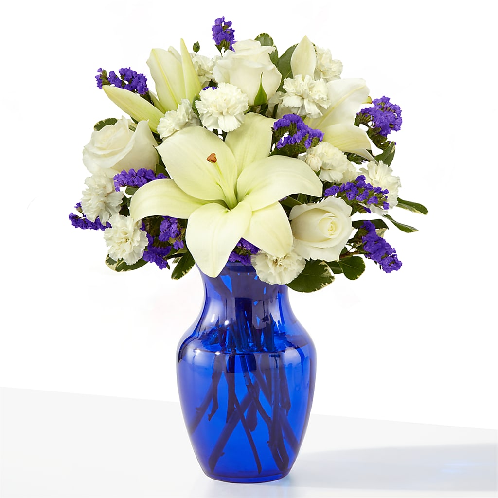 Sapphire Rush Bouquet – TREASURE HUT FLOWERS GIFTS & GHSES, Delavan WI