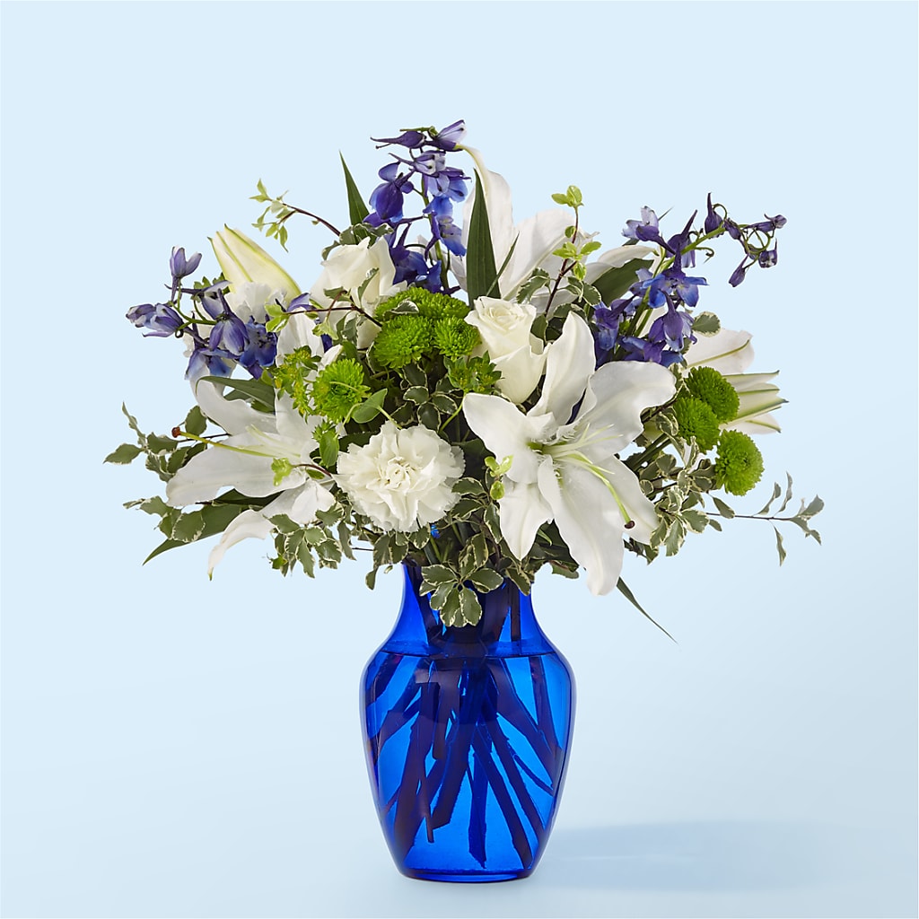 Santorini Bouquet – TREASURE HUT FLOWERS GIFTS & GHSES, Delavan WI