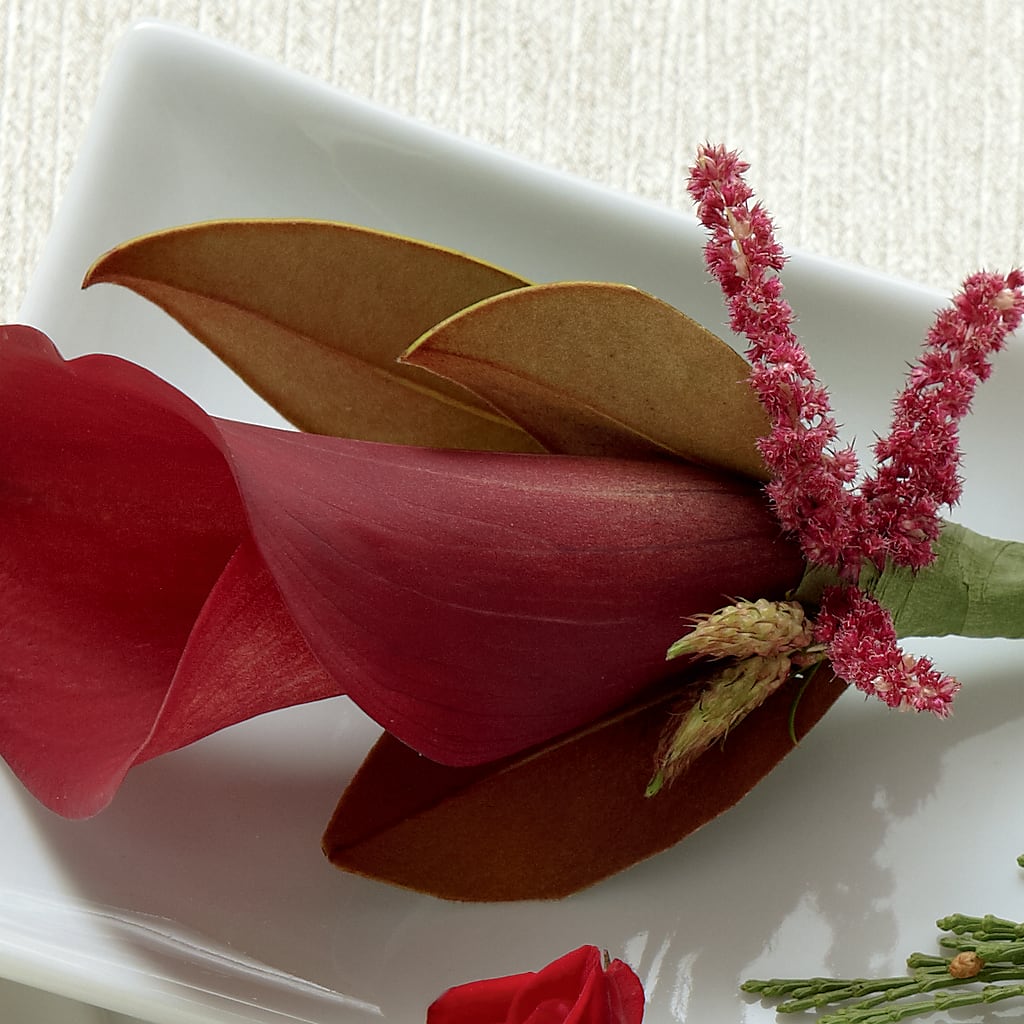 Red Calla Boutonniere – TREASURE HUT FLOWERS GIFTS & GHSES, Delavan WI