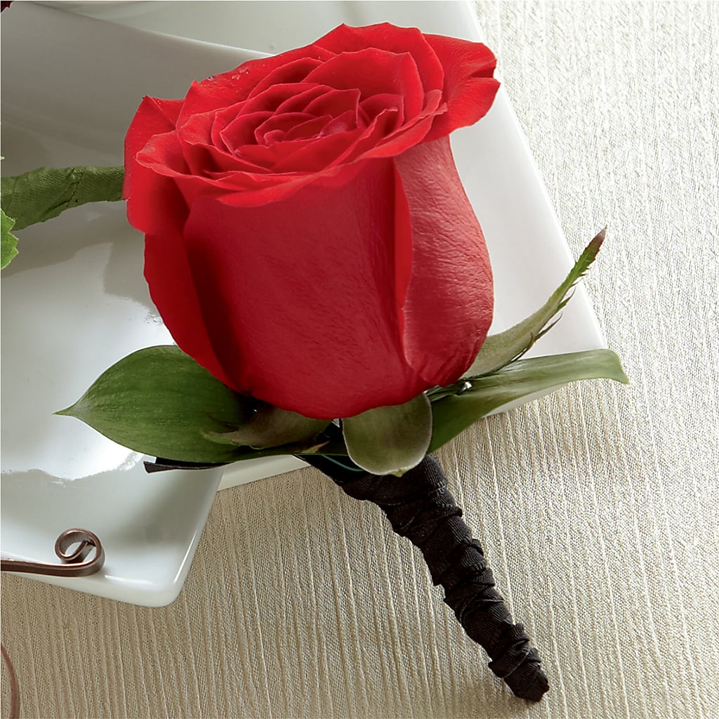 Red Rose Boutonniere – TREASURE HUT FLOWERS GIFTS & GHSES, Delavan WI