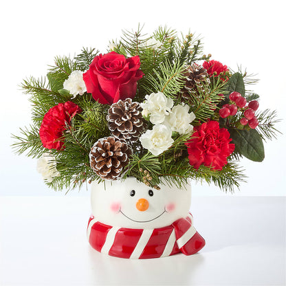 Jolly Snowman Bouquet – TREASURE HUT FLOWERS GIFTS & GHSES, Delavan WI