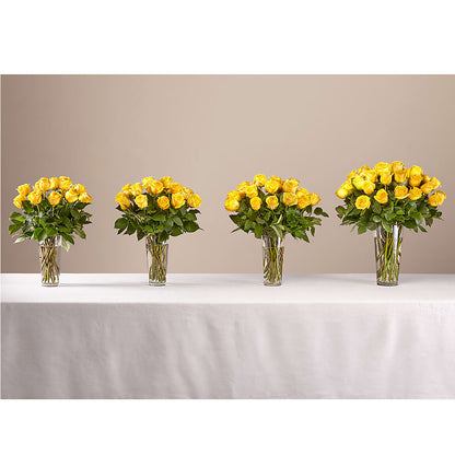 Long Stem Yellow Rose Bouquet – TREASURE HUT FLOWERS GIFTS & GHSES, Delavan WI