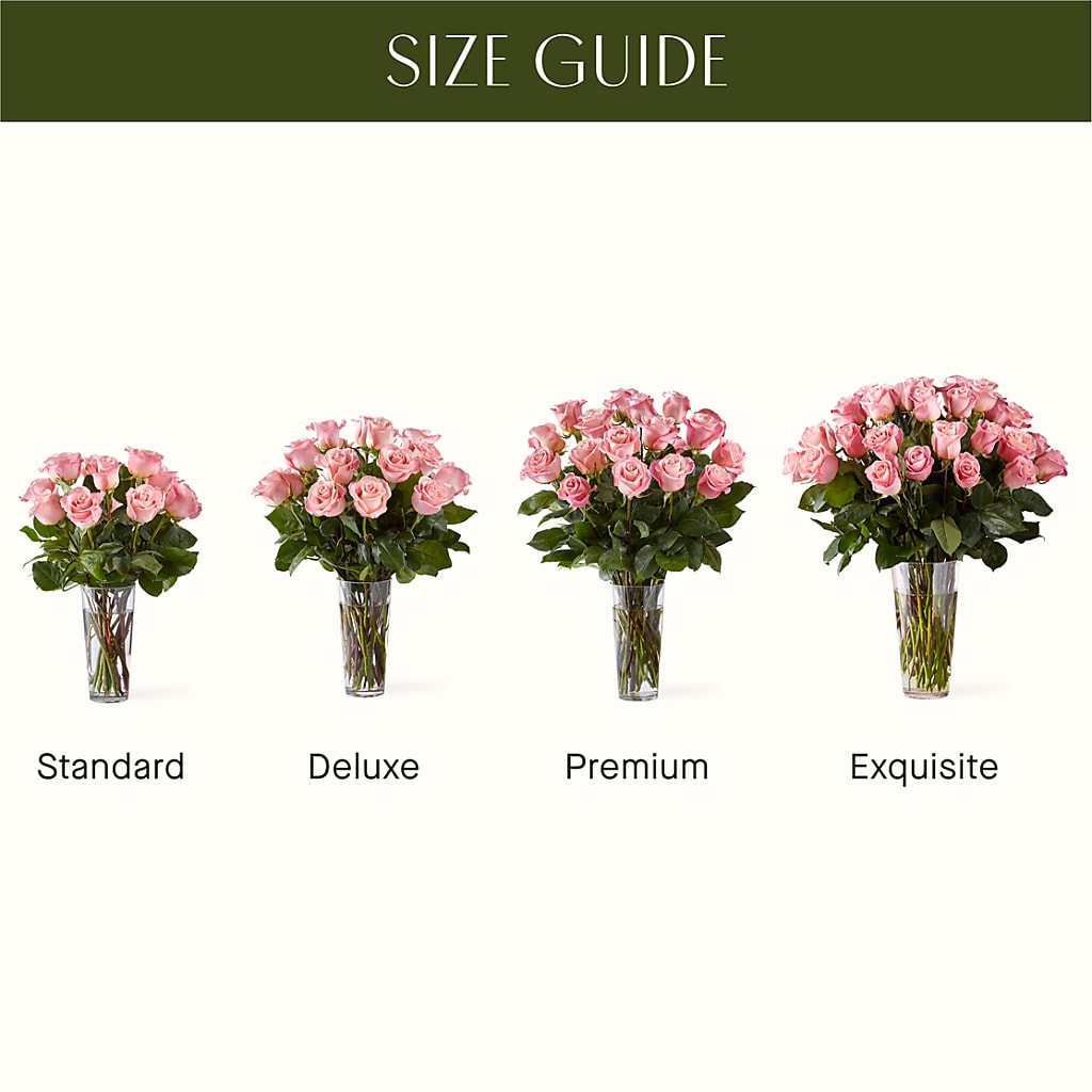 Long Stem Pink Rose Bouquet – TREASURE HUT FLOWERS GIFTS & GHSES, Delavan WI