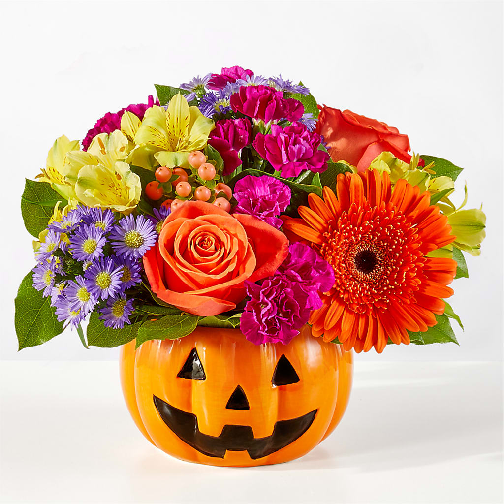 Tricks & Treats Pumpkin – TREASURE HUT FLOWERS GIFTS & GHSES, Delavan WI