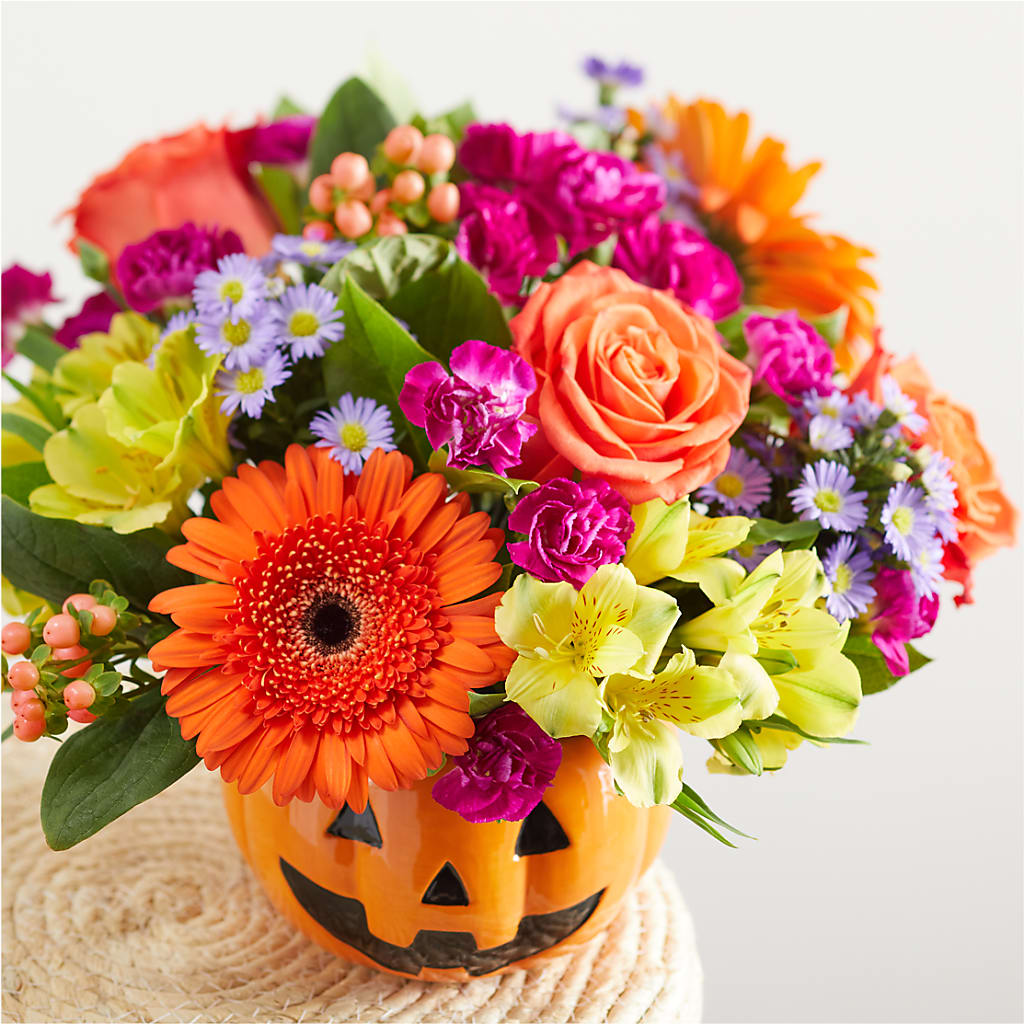 Tricks & Treats Pumpkin – TREASURE HUT FLOWERS GIFTS & GHSES, Delavan WI
