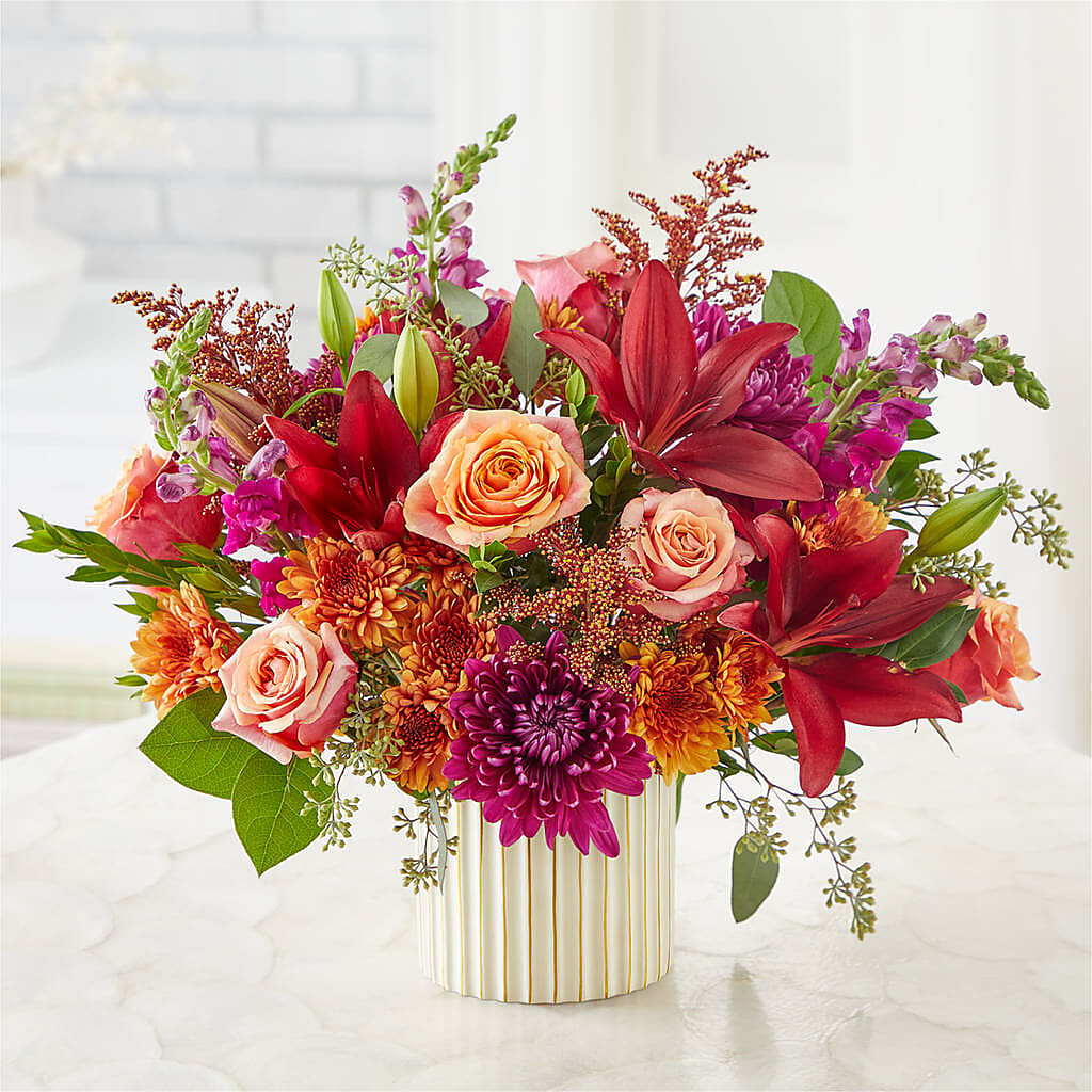 Burgundy Landscape Bouquet – TREASURE HUT FLOWERS GIFTS & GHSES, Delavan WI