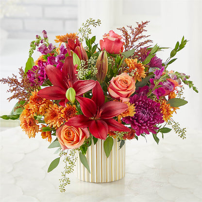 Burgundy Landscape Bouquet – TREASURE HUT FLOWERS GIFTS & GHSES, Delavan WI