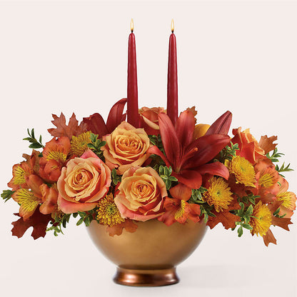 Harvest Table Centerpiece – TREASURE HUT FLOWERS GIFTS & GHSES, Delavan WI