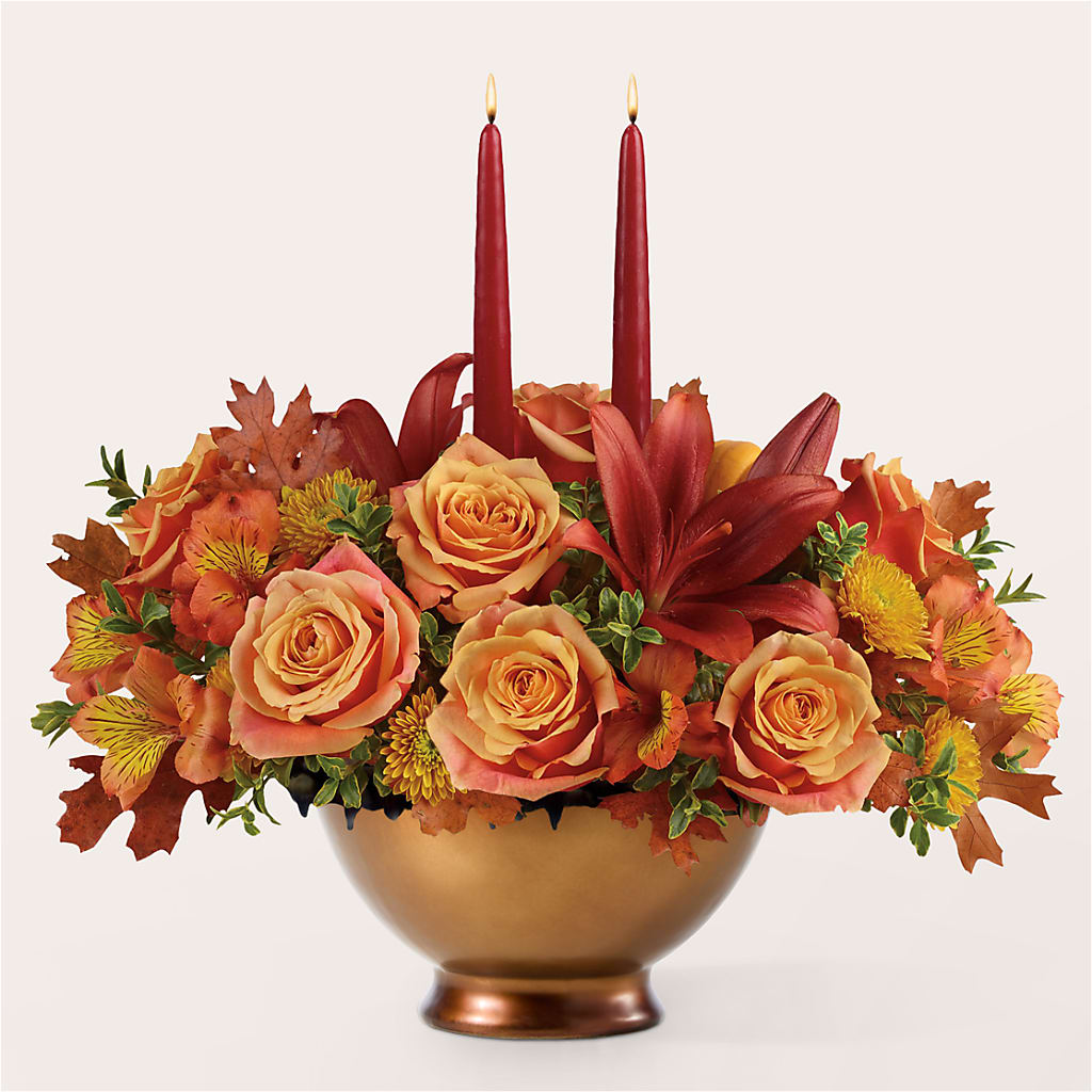 Harvest Table Centerpiece – TREASURE HUT FLOWERS GIFTS & GHSES, Delavan WI
