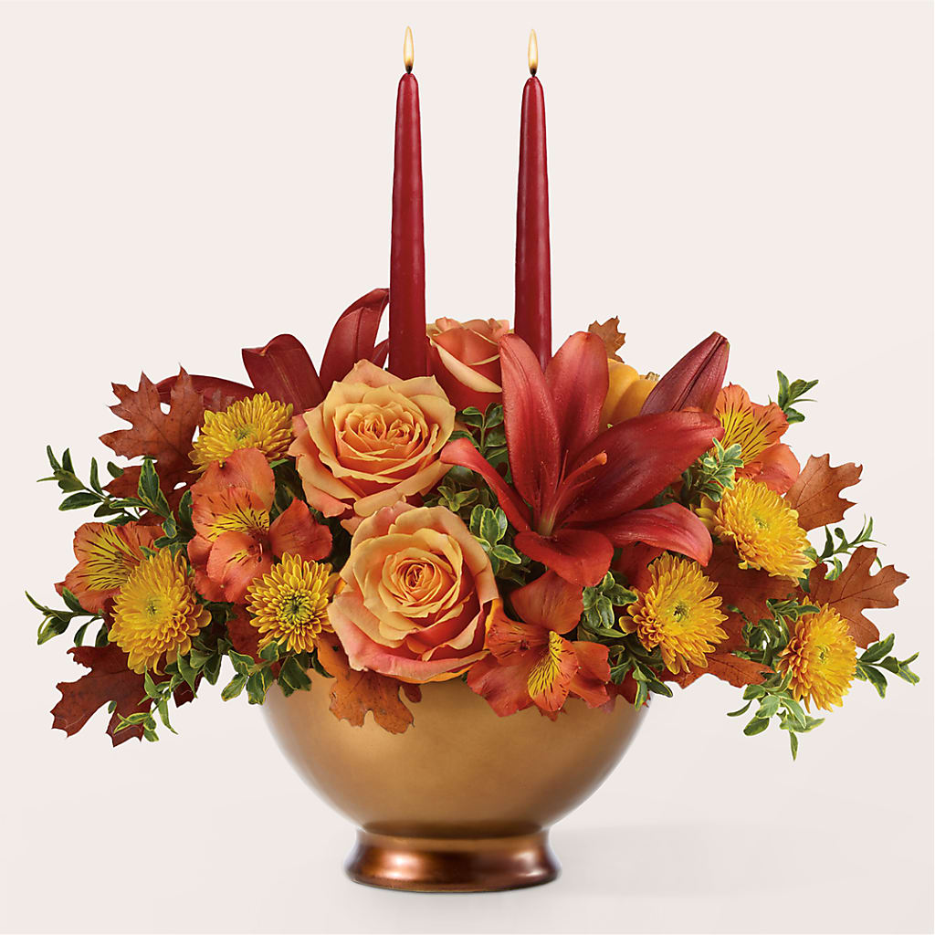 Harvest Table Centerpiece – TREASURE HUT FLOWERS GIFTS & GHSES, Delavan WI