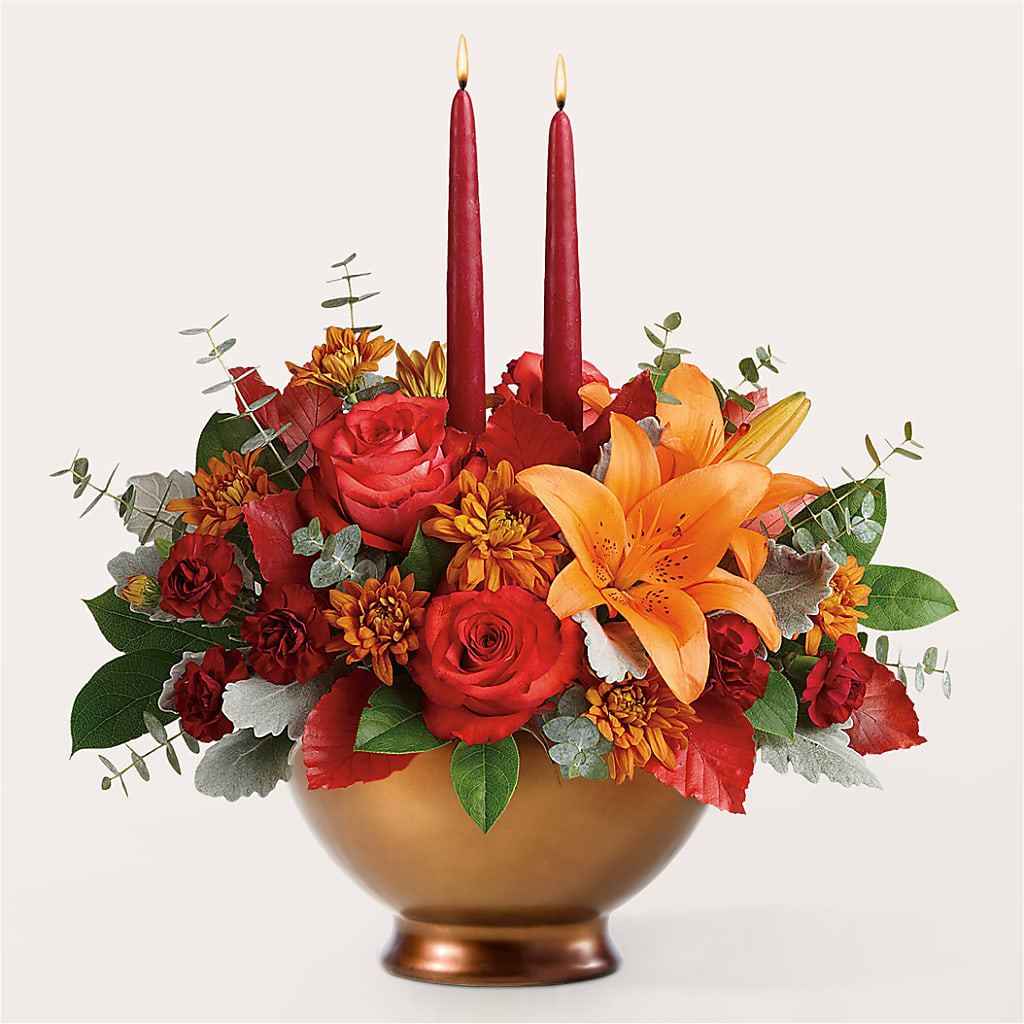 Fruits of Fall Centerpiece – TREASURE HUT FLOWERS GIFTS & GHSES, Delavan WI