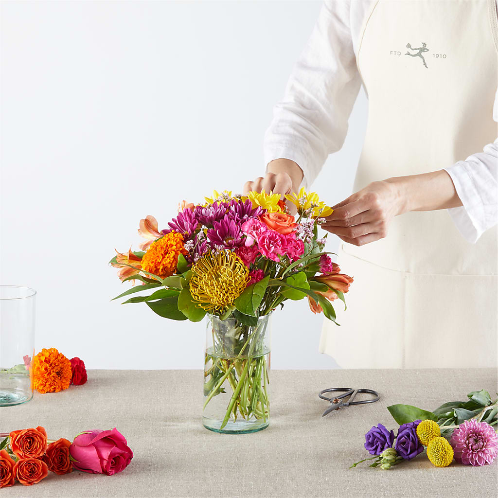 Feast of Color – A Florist Original – TREASURE HUT FLOWERS GIFTS & GHSES, Delavan WI