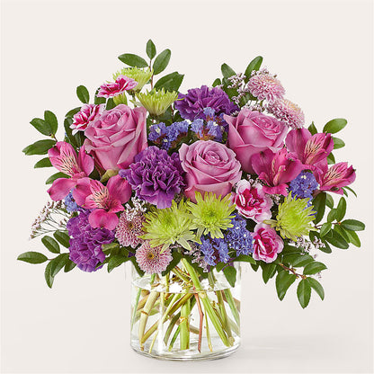 Glass Half Full Bouquet – TREASURE HUT FLOWERS GIFTS & GHSES, Delavan WI