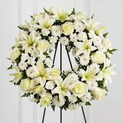 Treasured Tribute Wreath – TREASURE HUT FLOWERS GIFTS & GHSES, Delavan WI