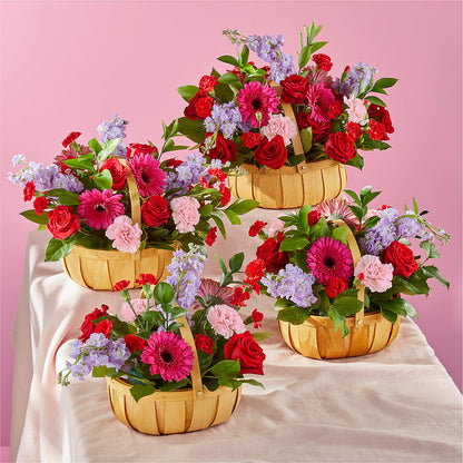 Pink Picnic Basket – TREASURE HUT FLOWERS GIFTS & GHSES, Delavan WI