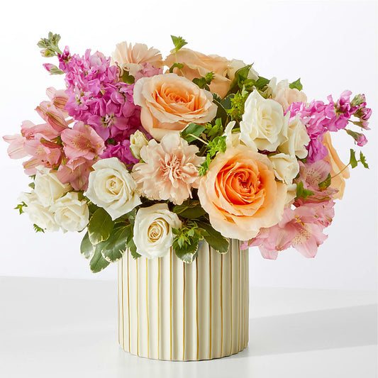 Paradise Bouquet with Ivory Vase – TREASURE HUT FLOWERS GIFTS & GHSES, Delavan WI