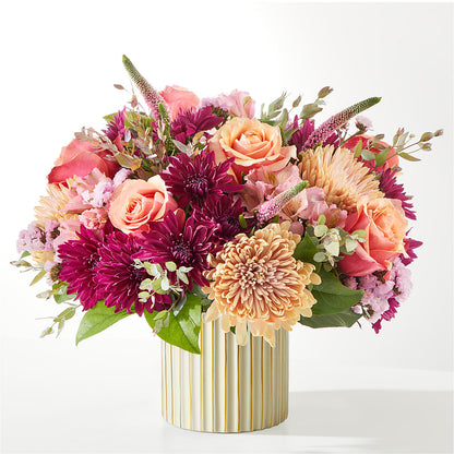 Berry Cobbler Bouquet with Ivory Vase – TREASURE HUT FLOWERS GIFTS & GHSES, Delavan WI