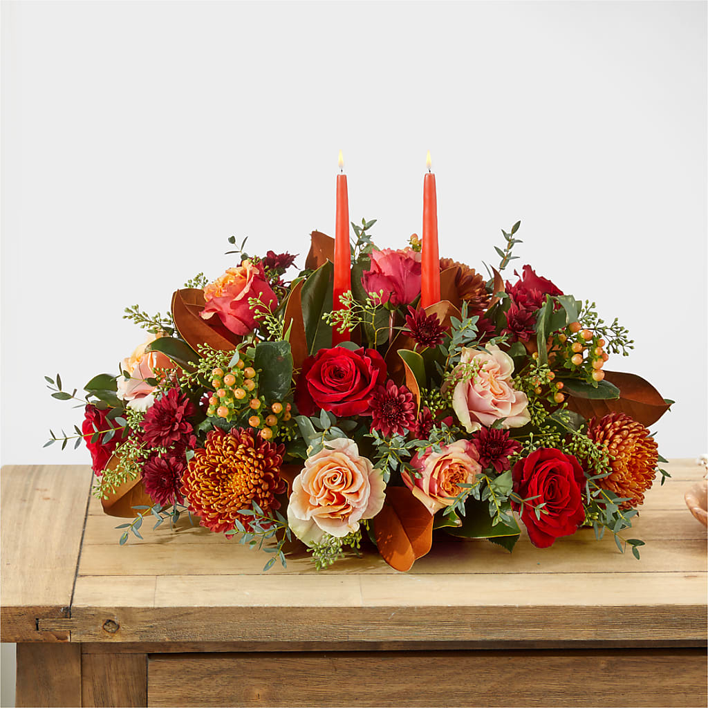 Gather Near Centerpiece – TREASURE HUT FLOWERS GIFTS & GHSES, Delavan WI