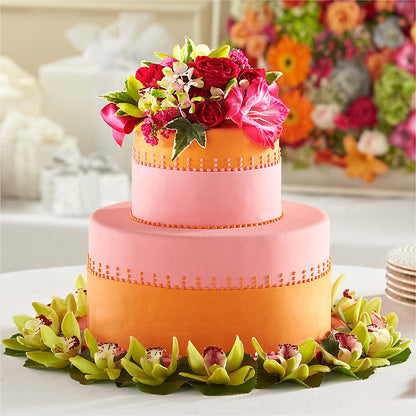 Sweet Citrus Cake Decor – TREASURE HUT FLOWERS GIFTS & GHSES, Delavan WI