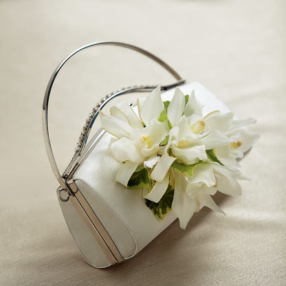 White Purse Decor – TREASURE HUT FLOWERS GIFTS & GHSES, Delavan WI